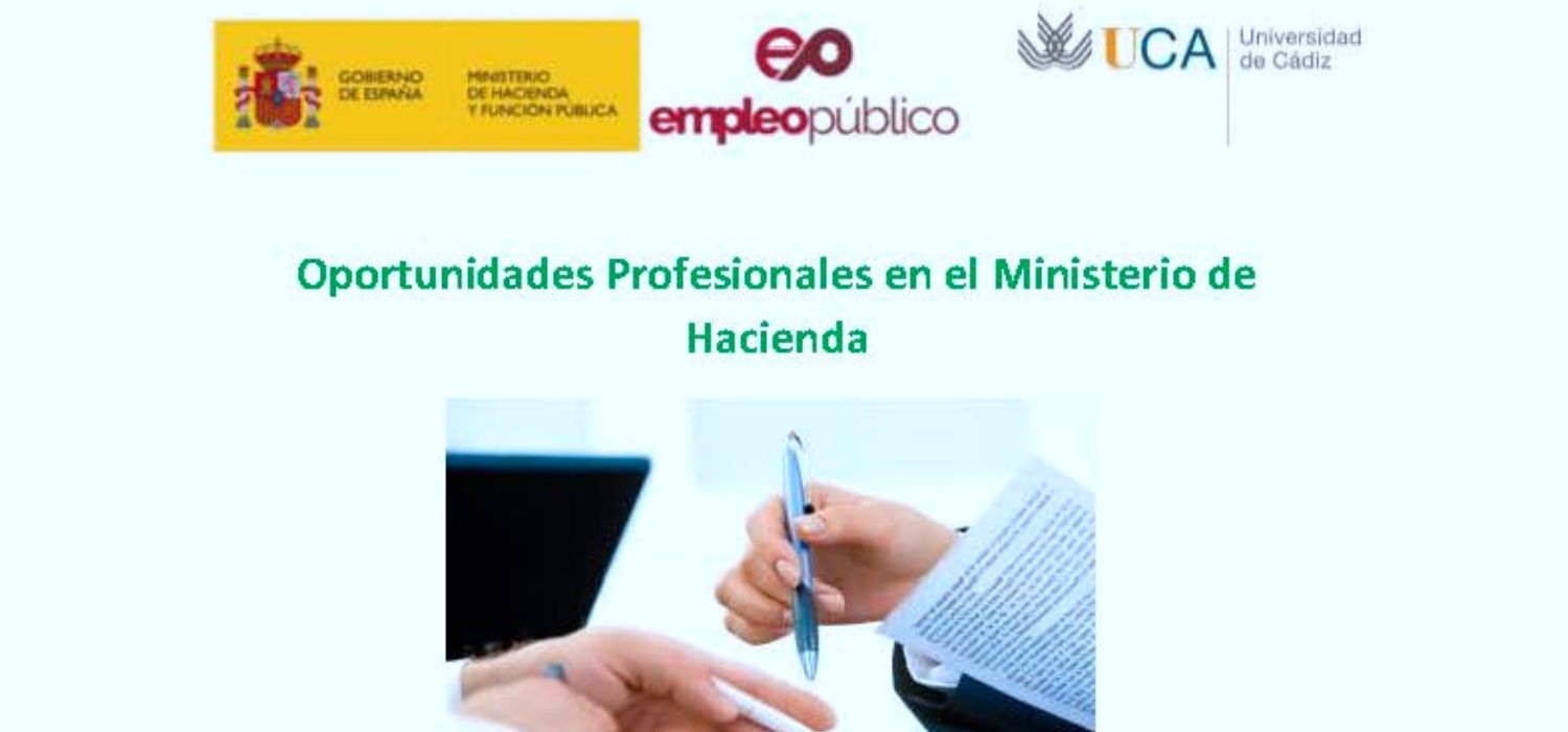 Charla/seminario Oportunidades Profesionales en el Ministerio de Hacienda