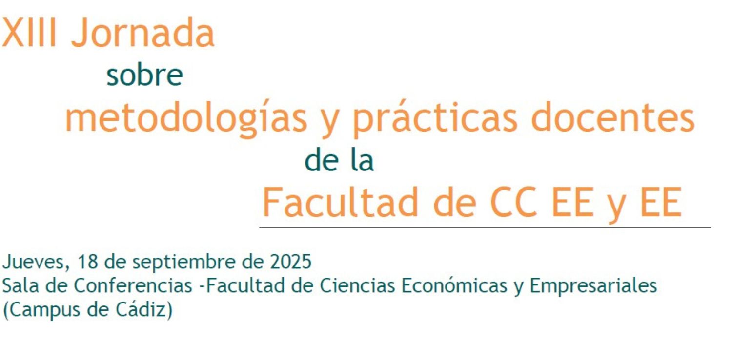 El 18 de septiembre de 2025 se celebró la XIII Jornada sobre metodologías y prácticas docentes de la Facultad de CC EE y EE
