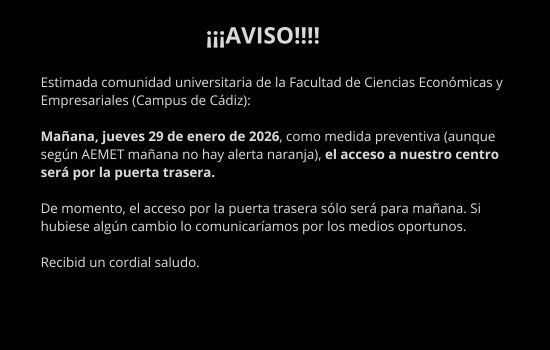 IMG Mañana 29 de enero el acceso a la Facultad será por la puerta trasera