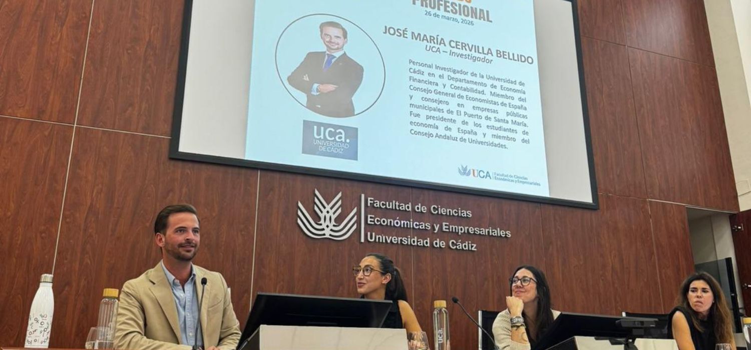La Facultad de Ciencias Económicas y Empresariales celebró la jornada: “De las aulas al mundo profesional: experiencias reales”