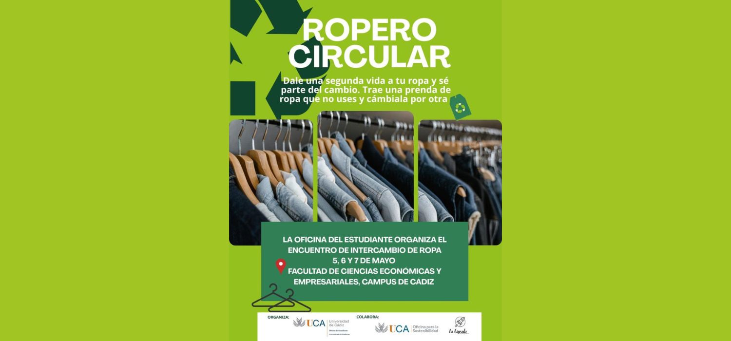 La Oficina del Estudiante de la Universidad de Cádiz organiza el encuentro “Ropero Circular”