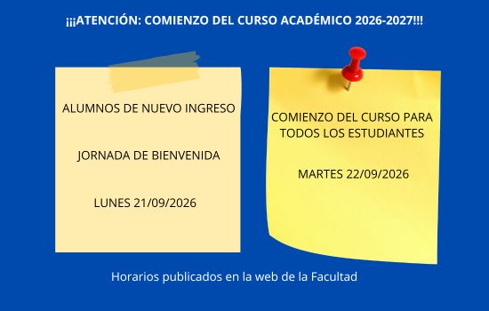 IMG Comienzo del curso académico 2026-2027